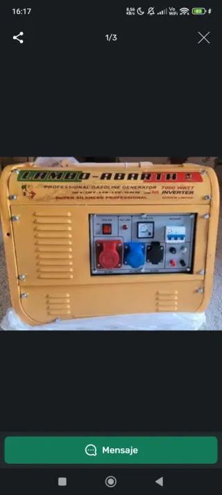 Generador Lambo Abarth 7000W Profesional