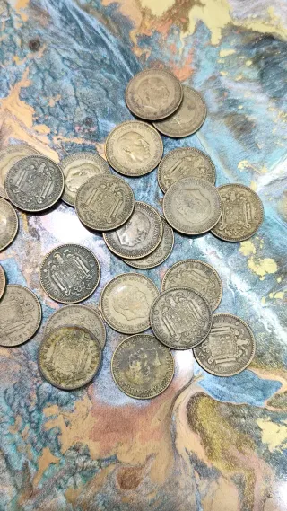Lote de 20 monedas de 1 peseta