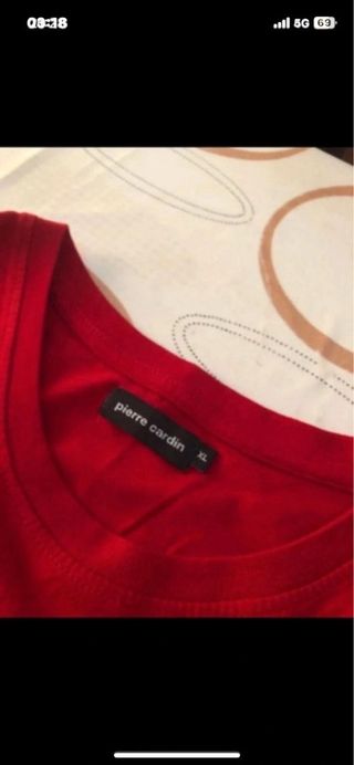 Maglietta Uomo Pierre Cardin Rossa XL