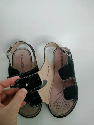 Sandalias cómodas mujer azul marino