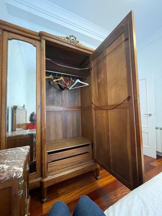 Dormitorio completo madera maciza antiguo