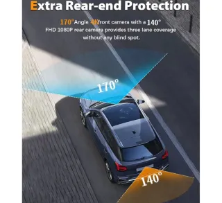 Precintado,Cámara salpicadero 4K WiFi, dash cam