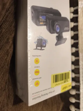 Precintado,Cámara salpicadero 4K WiFi, dash cam