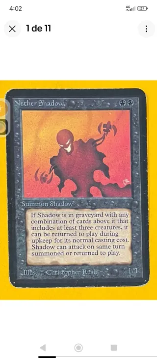 Nether Shadow Alpha Magic The Gathering