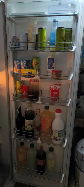 Nevera grande blanca