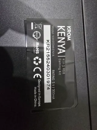 Teclado KROM Negro+ Raton