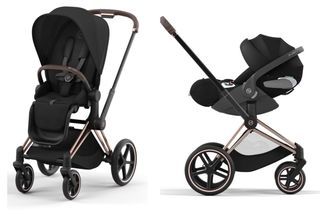 Cochecito Cybex Priam Gris y Rose Gold