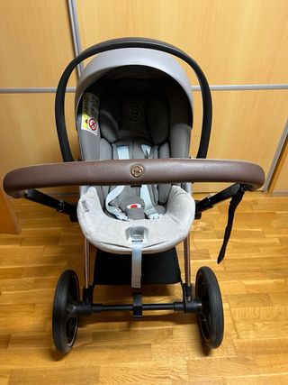 Cochecito Cybex Priam Gris y Rose Gold