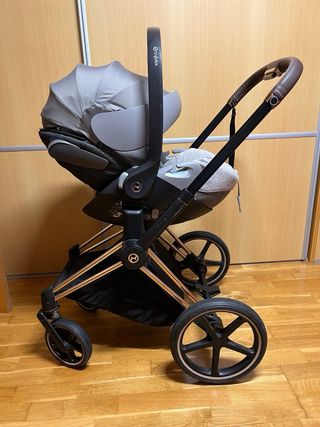 Cochecito Cybex Priam Gris y Rose Gold