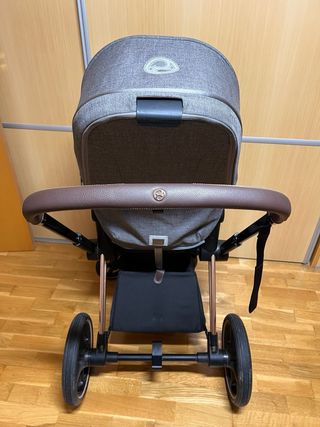 Cochecito Cybex Priam Gris y Rose Gold