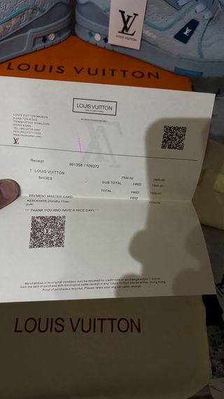 Zapatos Louis Vuitton Azules y Blancos