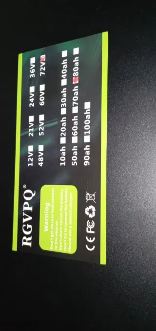 Batería Lifepo4 72V 80Ah