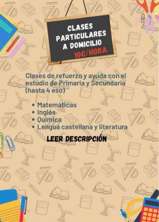 CLASES PARTICULARES 10/12€h