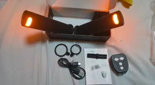 Empuñaduras Patinete/Bici con Luz LED Naranja