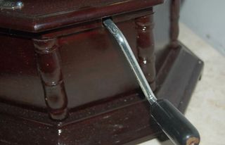 Grammofono con tromba oro Master's Voice