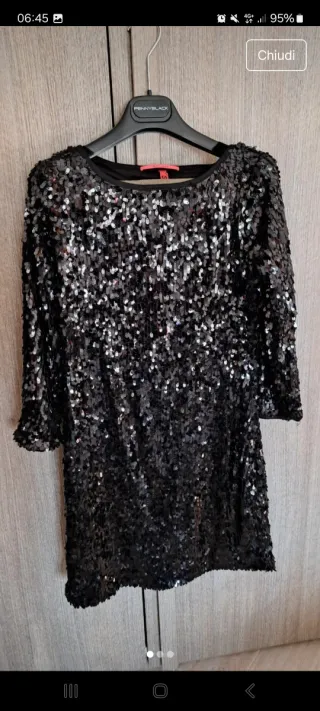 Vestito paillettes taglia unica