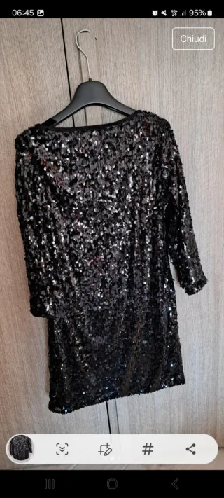 Vestito paillettes taglia unica