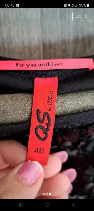 Vestito paillettes taglia unica