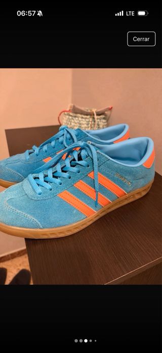Zapatillas Adidas Azul y Naranja