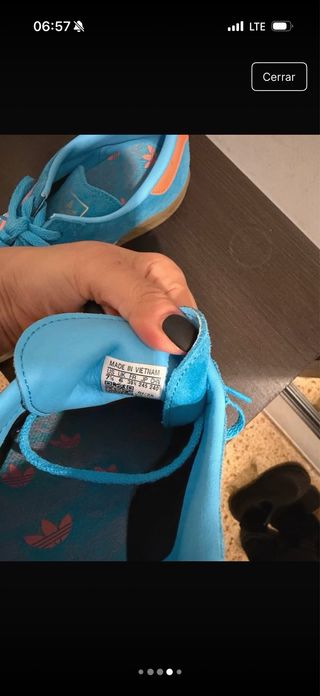 Zapatillas Adidas Azul y Naranja