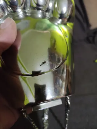 Bolso Kenzo Garra Metal Plateado