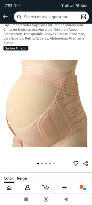 Faja de Maternidad Ajustable para Embarazo