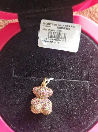 Colgante Oso Tous Oro y zafiros