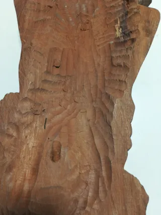 Gran Figura Madera Arte Africano Doble Cara 55x30