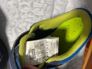 Zapatillas montaña niño azul y verde talla 28