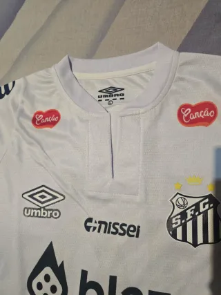 Camiseta Santos #11 Neymar Jr. Umbro Blanca
