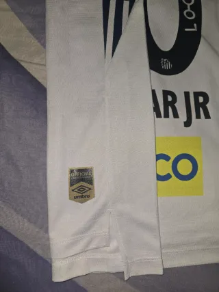 Camiseta Santos #11 Neymar Jr. Umbro Blanca