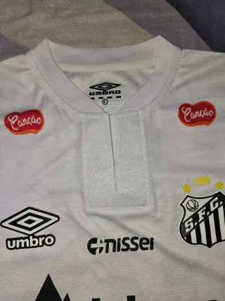 Camiseta Santos #11 Neymar Jr. Umbro Blanca
