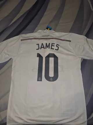 Camiseta Real Madrid #10 James Rodriguez Adidas