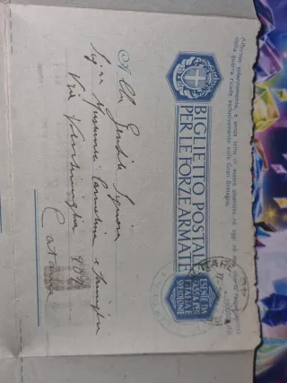 Cartolina Postale Militare Forze Armate Italiane