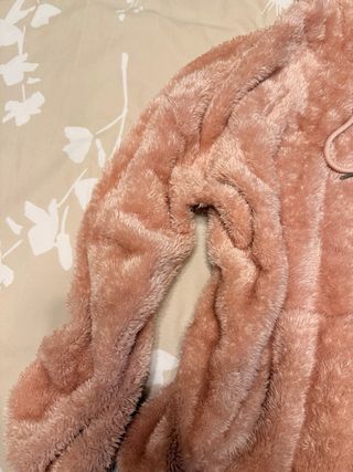 Sudadera peluche rosa H&M talla M