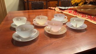 Juego de 6 Tazas de Cristal