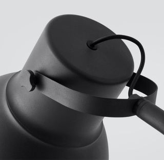 Lámpara de pie industrial gris grafito