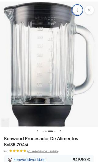 Robot Cocina Kenwood KVL85.004SI Nuevo