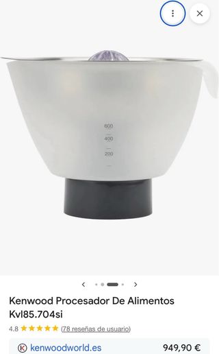 Robot Cocina Kenwood KVL85.004SI Nuevo