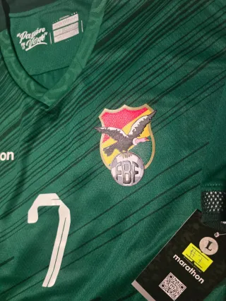 Camiseta Bolivia #7 Miguelito Terceros Marathon