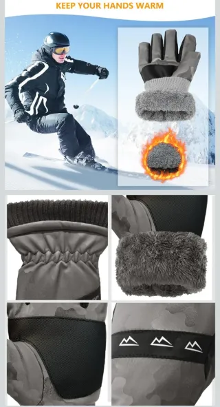 Guantes Camuflaje Invierno Táctiles