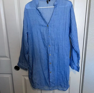 Camisa azul para mujer Portocruz