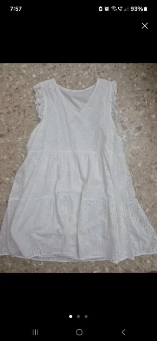 Vestido blanco ibicenco talla 40-42