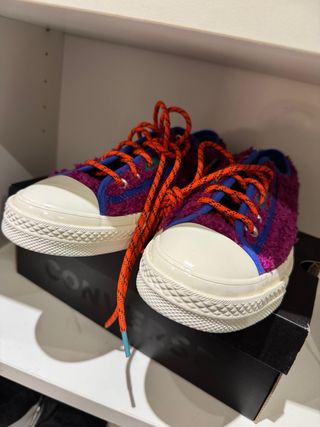 Zapatillas Converse Talla 36 Moradas Naranja