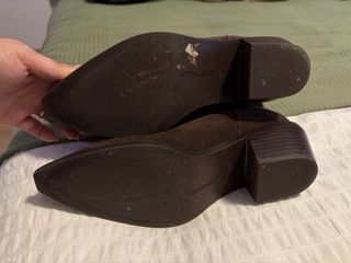 Botines Cowboy Stradivarius Piel Marrones