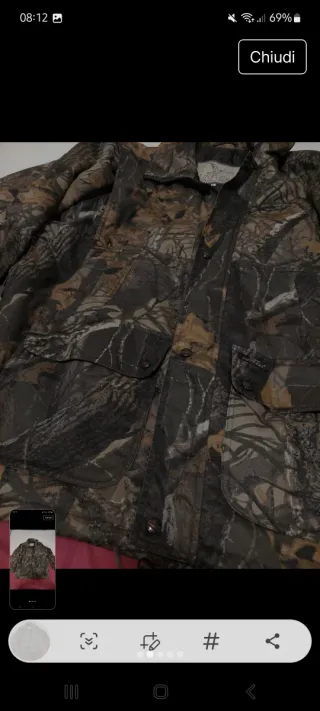 Giacca mimetica uomo