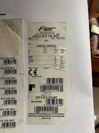 Caldera Gasoil Ferroli