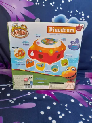 Tambor infantil Dinotren con luces y sonidos