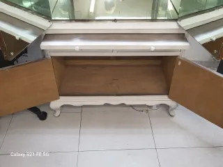 Mueble Bar Vintage Madera Beige. Falta restaurar.