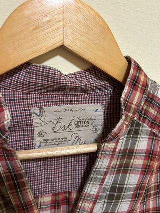 Camisa cuadros Bershka entallada